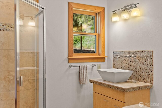 50 Sage Canyon Dr, Winthrop, WA 98862 - full bath with a stall shower and vanity