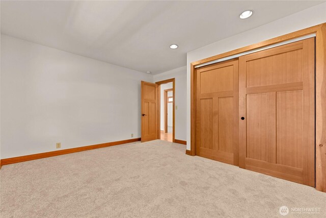 50 Sage Canyon Dr, Winthrop, WA 98862 - unfurnished bedroom with carpet floors, a closet, and recessed lighting