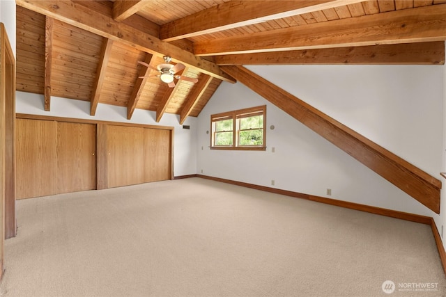 50 Sage Canyon Dr, Winthrop, WA 98862 - additional living space featuring wood ceiling, carpet flooring, and ceiling fan