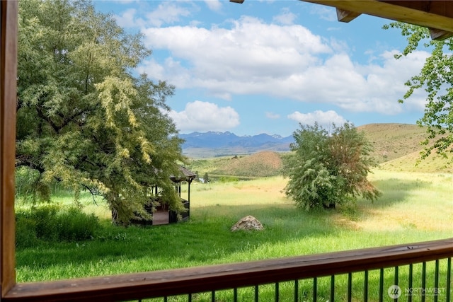 50 Sage Canyon Dr, Winthrop, WA 98862 - view of yard featuring a mountain view