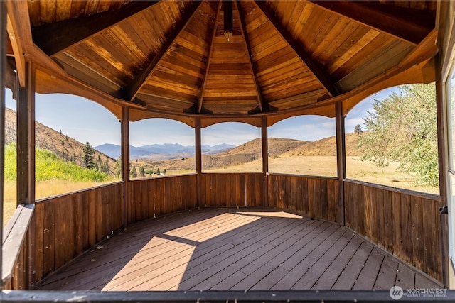 50 Sage Canyon Dr, Winthrop, WA 98862 - wooden deck featuring a mountain view