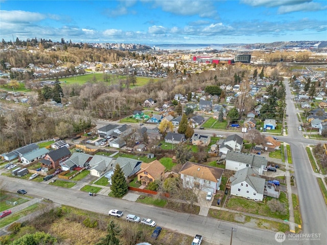 birds eye view of property featuring a residential view