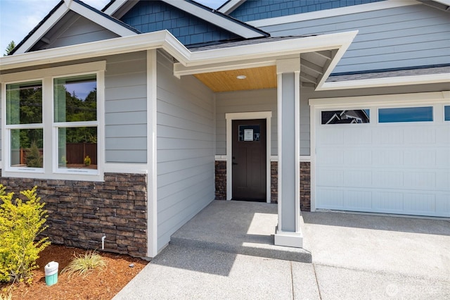804 Parkland Loop, Sedro Woolley, WA 98284 - doorway to property featuring stone siding