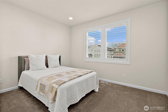 15132 Tyee Dr E, Bonney Lake, WA 98391 - bedroom with recessed lighting, visible vents, baseboards, and carpet flooring