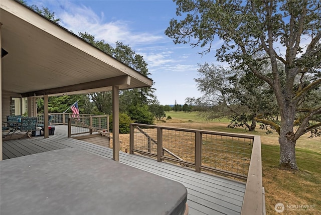 64 Garry Oak Ln, Friday Harbor, WA 98250 - view of wooden terrace