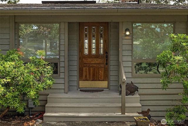 64 Garry Oak Ln, Friday Harbor, WA 98250 - entrance to property with a chimney