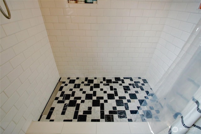 room details featuring tiled shower