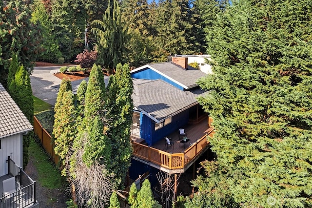 birds eye view of property