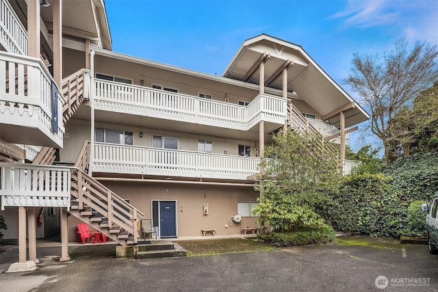 view of property with stairs