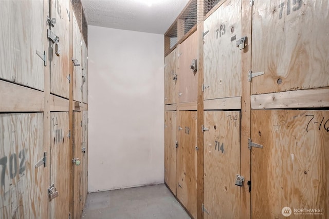 interior details featuring concrete flooring