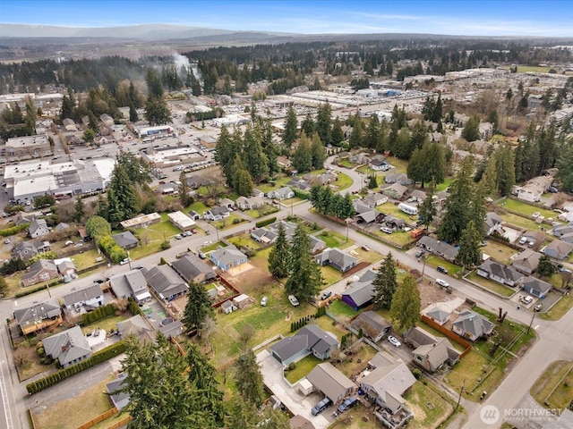 aerial view featuring a residential view