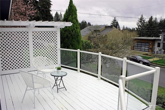 view of wooden terrace