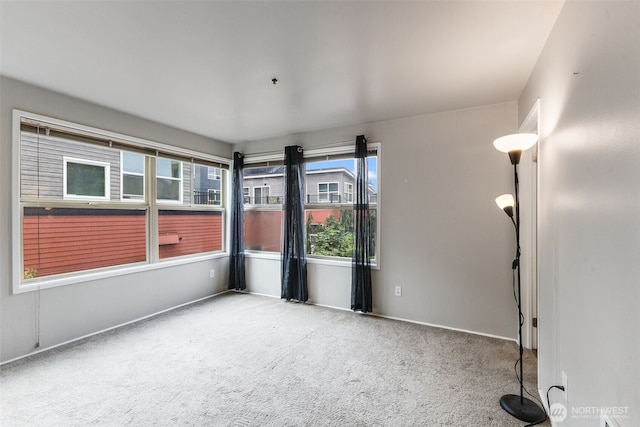 view of carpeted empty room