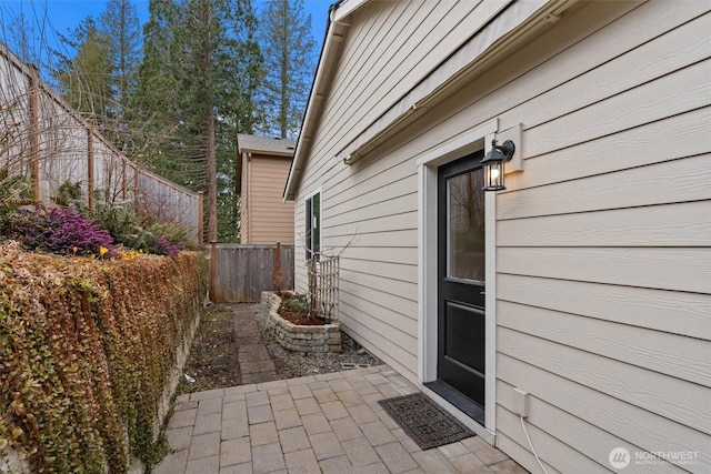 view of patio / terrace with fence