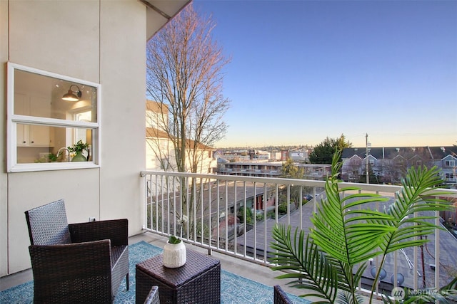 view of balcony