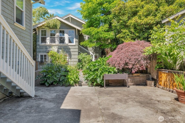 5115 S Willow St, Seattle, WA 98118 - view of patio / terrace featuring stairway