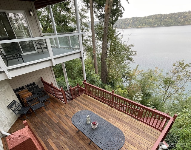 17455 Paige Ln SW, Vashon, WA 98070 - deck with a water view