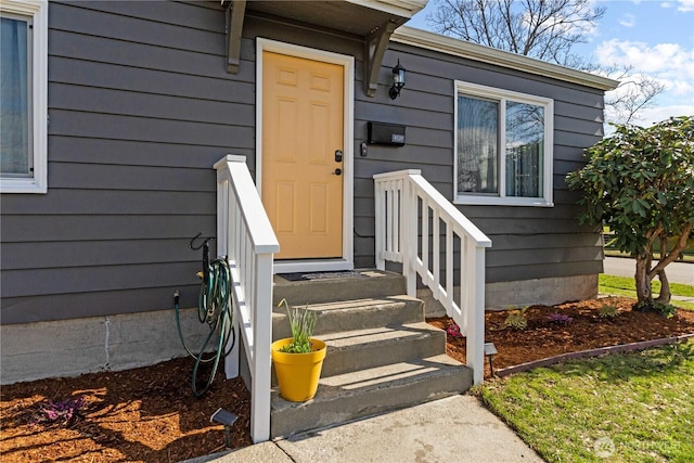 view of entrance to property