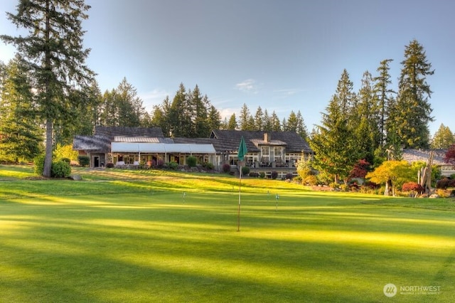 5501LOT336 Thornhill Ave SW, Port Orchard, WA 98367 - surrounding community with a lawn, an area to practice putting, and view of golf course