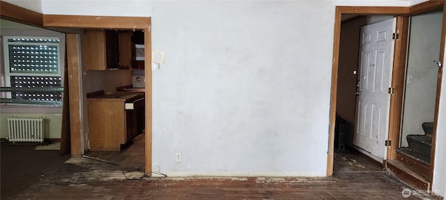 interior space featuring radiator