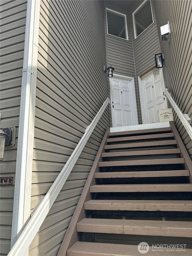 view of staircase