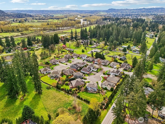 aerial view of residential area