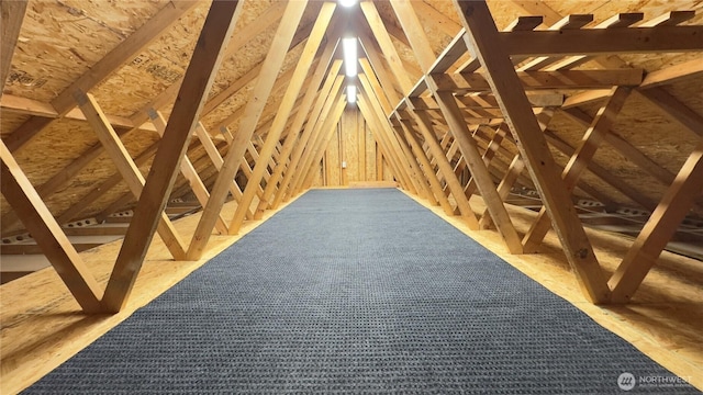 view of attic