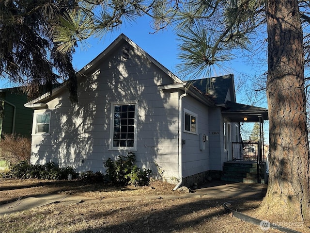 view of side of property