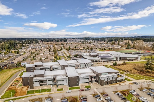 bird's eye view with a residential view