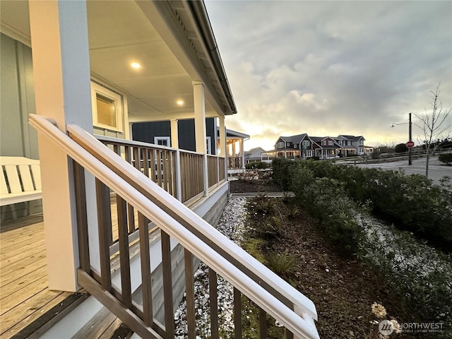 exterior space featuring a residential view