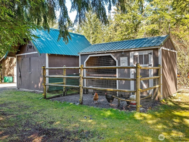 view of outbuilding featuring an outdoor structure