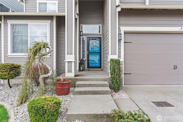 doorway to property featuring visible vents