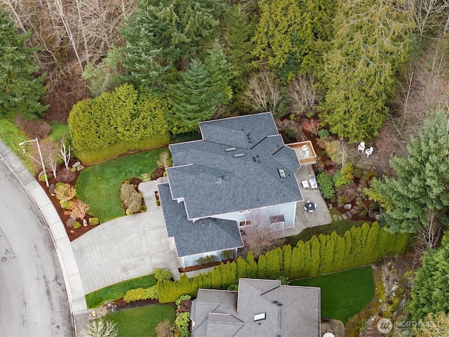 birds eye view of property