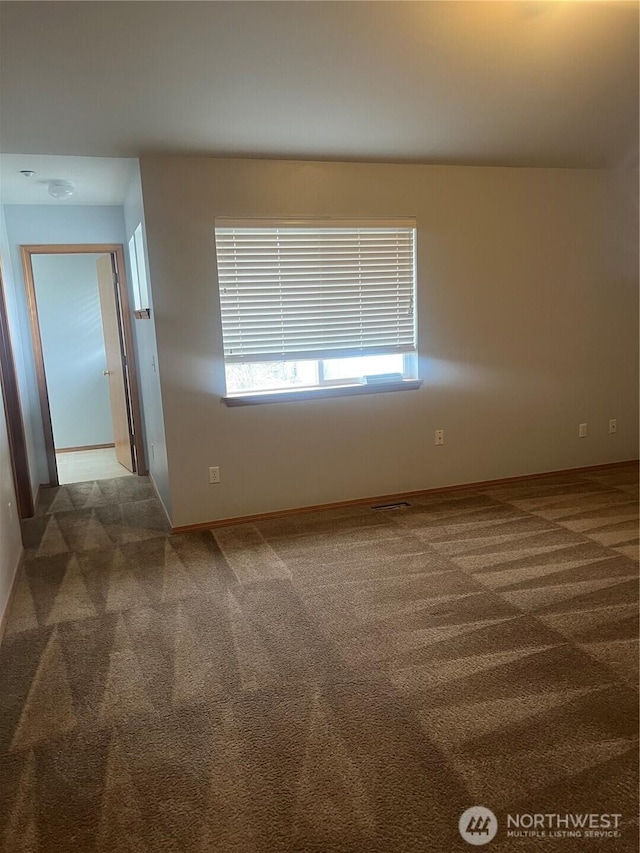 view of carpeted empty room