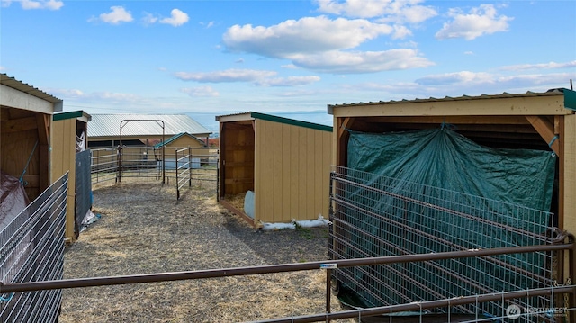 view of outbuilding with an outbuilding and an exterior structure