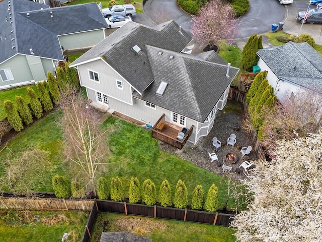 birds eye view of property