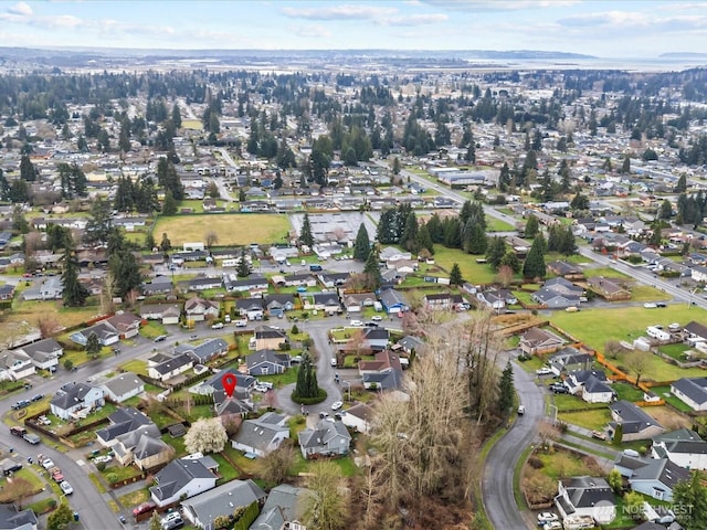 birds eye view of property featuring a residential view