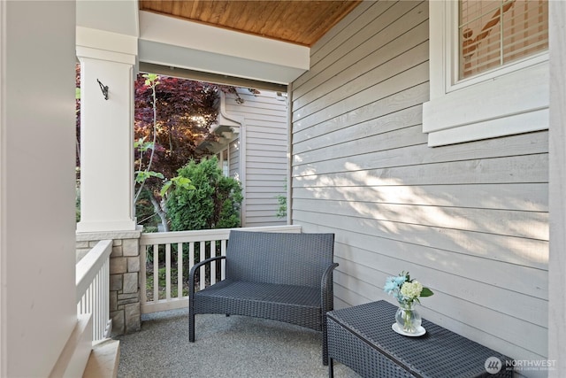 balcony with a porch