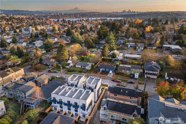 738D N 92nd St, Seattle, WA 98103 - aerial view of property and surrounding area featuring nearby suburban area
