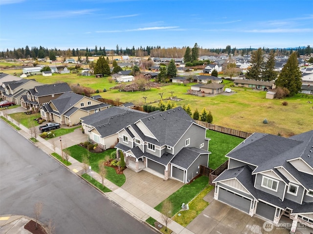 birds eye view of property featuring a residential view