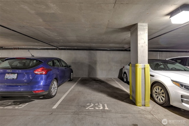 view of parking deck