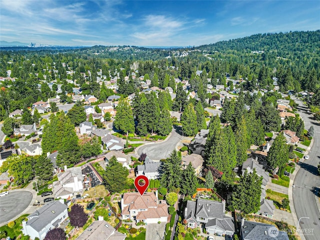 drone / aerial view featuring a residential view