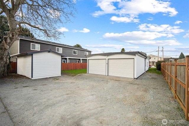 exterior space featuring fence