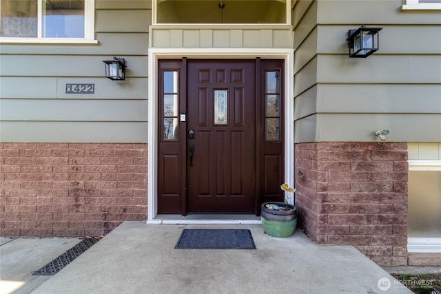 view of entrance to property