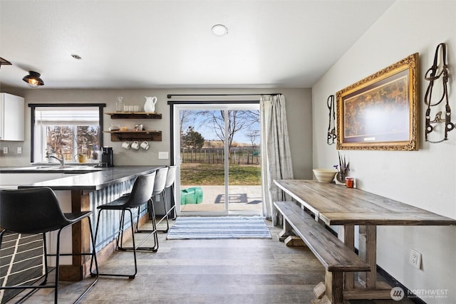 154 Dreamscape Rd, Walla Walla, WA 99362 - dining area with plenty of natural light and wood finished floors