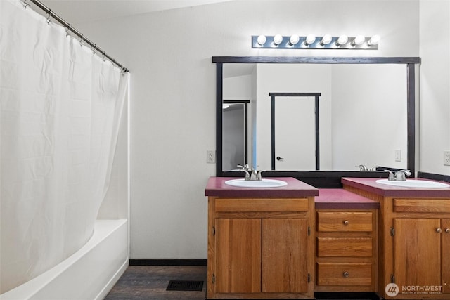 154 Dreamscape Rd, Walla Walla, WA 99362 - full bathroom featuring a sink, visible vents, and double vanity