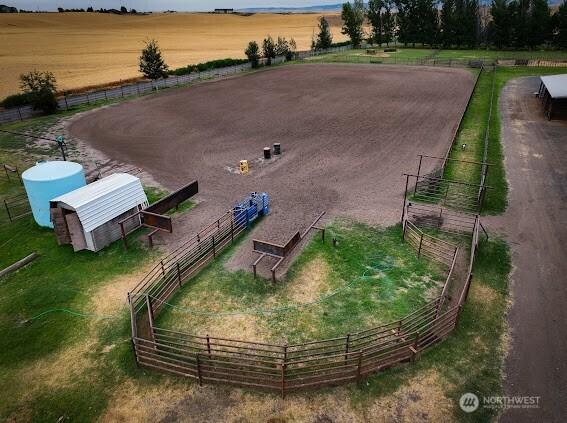 154 Dreamscape Rd, Walla Walla, WA 99362 - bird's eye view featuring a rural view
