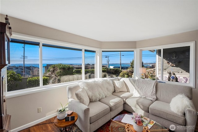 view of sunroom