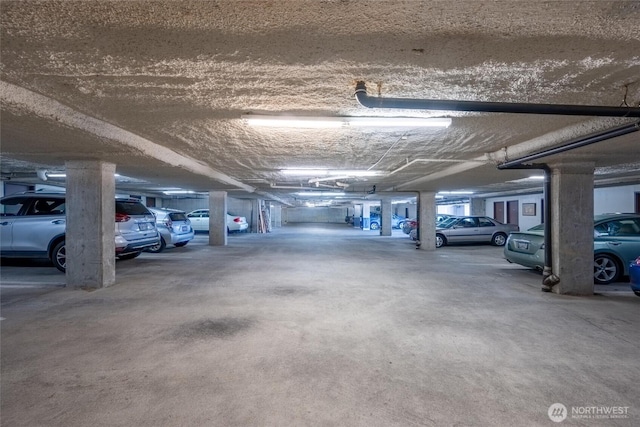 view of parking deck