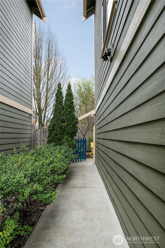 view of patio with fence